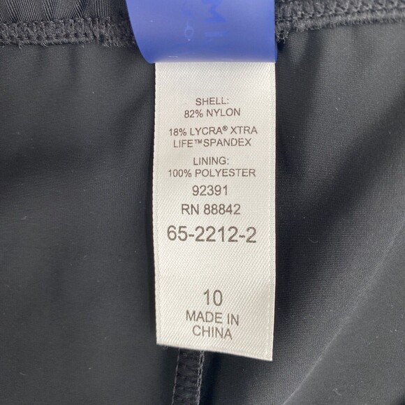 Swimsuits For All Stretch Chlorine Resistant Swim Bike Short Black Size 10 NWT - Picture 6 of 9